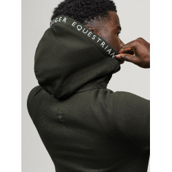 Sudadera con capucha con cremallera Tommy Hilfiger Equestrian Union para hombre Pasador Azul Sudadera con capucha con cremallera Tommy Hilfiger Equestrian Union para hombre Pasador Azul