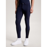 Pantalón de equitación Tommy Hilfiger Equestrian hombre Pro grip rodillas Cielo del desierto Azul