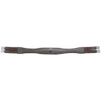 Cincha anatomica cuero graneado T de T Havana oscuro