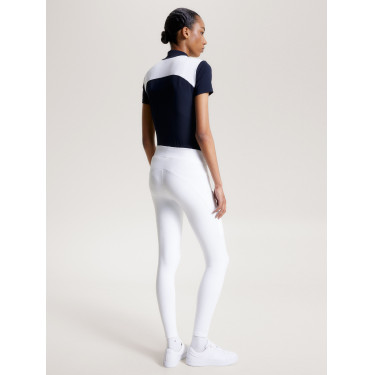 Legging Tommy Hilfiger Equestrian Elmira mujer full grip Blanco óptico