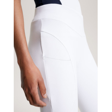 Legging Tommy Hilfiger Equestrian Elmira mujer full grip Blanco óptico