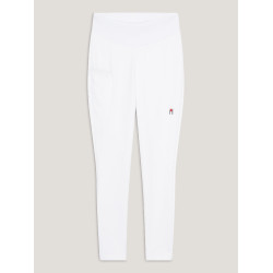 Legging Tommy Hilfiger Equestrian Elmira mujer full grip Blanco óptico