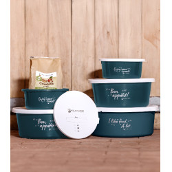 Tartera pequeña Waldhausen con tapa Azul petróleo Tartera pequeña Waldhausen con tapa Azul petróleo