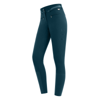 Pantalón de equitación ELT Maja Glam Curved de talle alto Azul petróleo