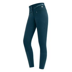 Pantalón de equitación ELT Maja Glam Curved de talle alto Azul petróleo Pantalón de equitación ELT Maja Glam Curved de talle alto Azul petróleo