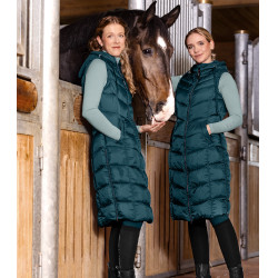 Chaleco largo y ligero ELT Ostende Azul petróleo