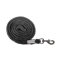 Cuerda de amarre Waldhausen Plus con mosquetón estándar herrajes oscuros Negro