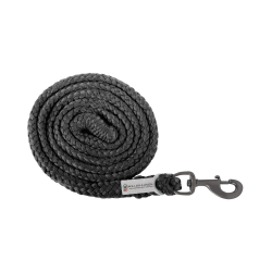 Cuerda de amarre Waldhausen Plus con mosquetón estándar herrajes oscuros Negro
