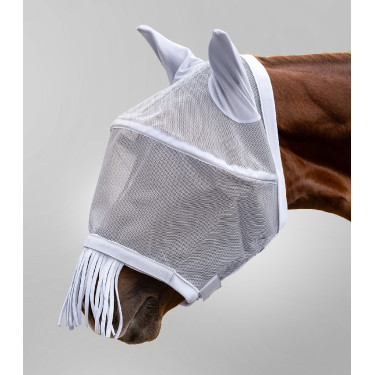 Masque anti-mouche WaldhausenPremium protection oreilles et chanfrein Grís plata