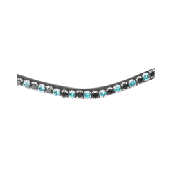 Frontal Glam negro X-Line Waldhausen Negro / azul petróleo / negro