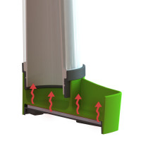 Bebedero calefactable para animales pequeños NoFrost Superior 2.0 Kerbl Hobbyfarming Verde