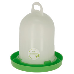 Bebedero de plástico Kerbl Hobbyfarming Blanco / verde