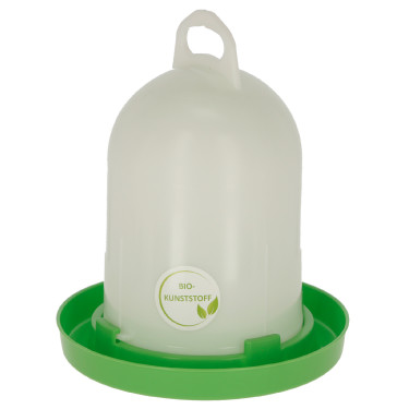 Bebedero de plástico Kerbl Hobbyfarming Blanco / verde