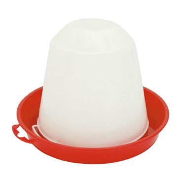 Bebedero de plástico Kerbl Hobbyfarming Blanco / rojo Bebedero de plástico Kerbl Hobbyfarming Blanco / rojo