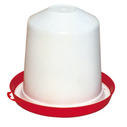 Bebedero de plástico Kerbl Hobbyfarming Blanco / rojo