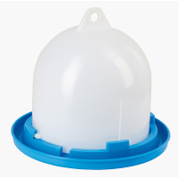 Bebedero para codornices Kerbl Hobbyfarming Blanco / azúl