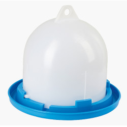 Bebedero para codornices Kerbl Hobbyfarming Blanco / azúl