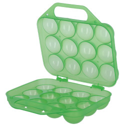 Caja de transporte para huevos Kerbl Hobbyfarming Verde transparente