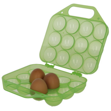 Caja de transporte para huevos Kerbl Hobbyfarming Verde transparente
