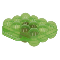 Caja de transporte para huevos Kerbl Hobbyfarming Verde transparente