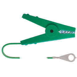 Cable de conexión a tierra y de enlace para cercas AKO Verde