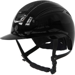 Casco de equitación Elite Polo Covalliero Lacado negro
