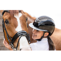 Casco de equitación Elite Polo Covalliero Lacado negro Casco de equitación Elite Polo Covalliero Lacado negro