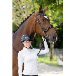 Casco de equitación Elite Polo Covalliero Lacado negro Casco de equitación Elite Polo Covalliero Lacado negro