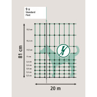 Cerca de delimitación Camping Net AKO Verde