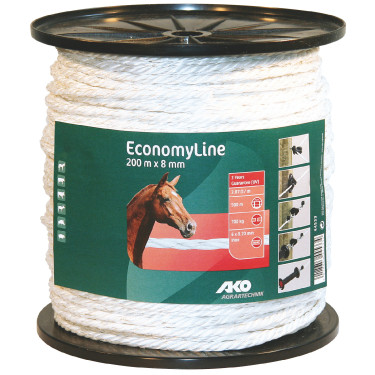 Cordón de cercado EconomyLine AKO Blanco