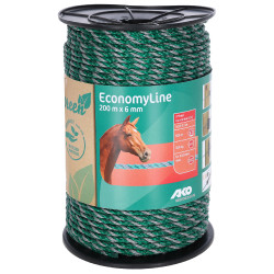 Cordón de cercado EconomyLine AKO Verde / gris