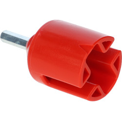 Punta de atornillado para aislador anular y de clip AKO Roja Rojo