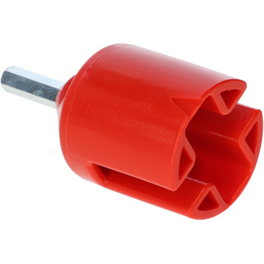 Punta de atornillado para aislador anular y de clip AKO Roja Rojo