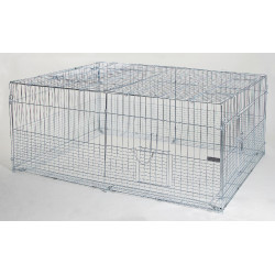 Recinto exterior con dispositivo antiescape para animales jóvenes Kerbl Hobbyfarming