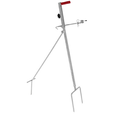 Enrollador Super con asa y fijación para el montaje en el soporte AKO Negro