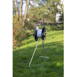 Enrollador Super con asa y fijación para el montaje en el soporte AKO Negro