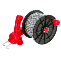 Hilo de cerca en enrollador AKO Blanco / negro Hilo de cerca en enrollador AKO Blanco / negro