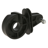 Aislador con pasador para poste de esquina AKO Negro