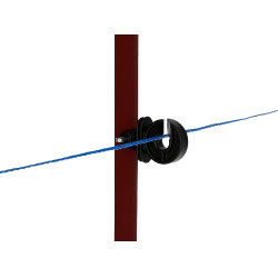 Aislador con pasador para poste de esquina AKO Negro