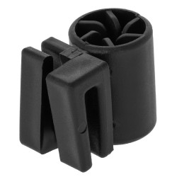 Aislante complementario para piquetes redondos y ovalados AKO Negro