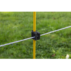 Aislante complementario para piquetes redondos y ovalados AKO Negro