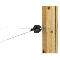 Aislador de esquina / tipo «huevo» AKO Negro