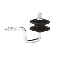 Aislador de esquina para hilo y cordón AKO Negro