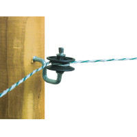 Aislador de esquina para hilo y cordón AKO Negro