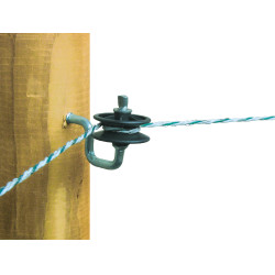 Aislador de esquina para hilo y cordón AKO Negro