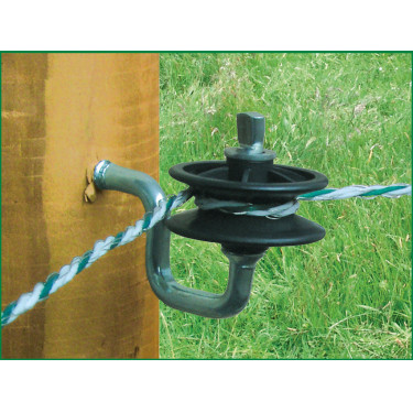 Aislador de esquina para hilo y cordón AKO Negro