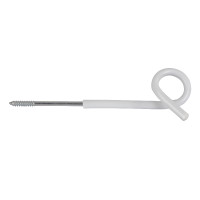 Aislador separador con ojal AKO Blanco