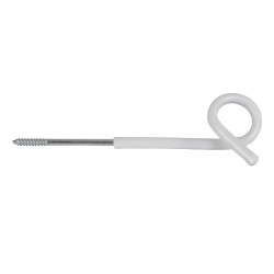 Aislador separador con ojal AKO Blanco