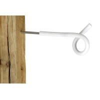 Aislador separador con ojal AKO Blanco