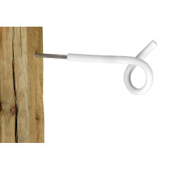 Aislador separador con ojal AKO Blanco